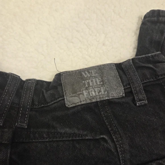 We The Free High-Rise Wide-Leg Jeans in Black - Picture 10 of 10